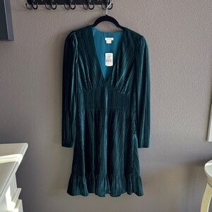 Shoshanna Women's Laine Pleated Velvet Dress